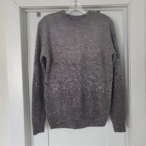 H&M GRAY GLITTER KNIT SWEATER